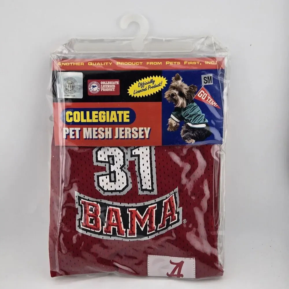 Alabama Crimson Tide Mesh Dog Jersey Bama #31 Size Small SM Pets First New